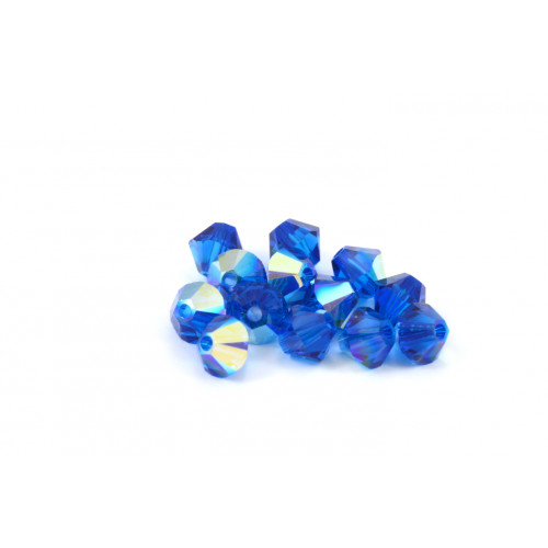 SWAROVSKI BICONE (5328) 4MM CAPRI BLUE AB